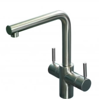 Maišytuvas ISE L-shape 3N1 Tap Brushed Steel 3N1BS  