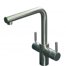 Maišytuvas ISE L-shape 3N1 Tap Brushed Steel 3N1BS  