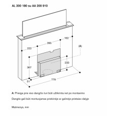 Gaggenau Montavimo priedas AA200910