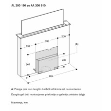 Gaggenau Montavimo priedas AA200910