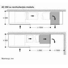 Lubose montuojamas gartraukis Gaggenau  AC250121