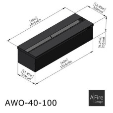 AFIRE ADVANCE 100 vandens garų židinys  AWA 40-100