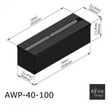AFIRE PRESTIGE RGB 100 vandens garų židinys