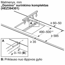 Bosch kaitlentės jungiamoji detalė HEZ394301