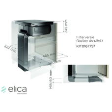 Gartraukio priedas ELICA Recycling kit plinth-out for Nikolatesla