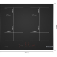 BOSCH Kaitlentė (60cm) PVQ69BHC1E BOSCH Kaitlentė (60cm) PVQ69BHC1E