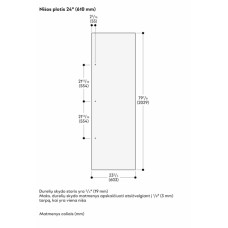 Gaggenau Vario cooling Expressive serija, Durelių skydelis, 202.9 x 60.3 cm  RVA421620