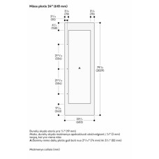 Gaggenau Vario cooling Expressive serija, Durelių skydelis, 202.9 x 60.3 cm RVA421622L