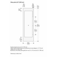 Gaggenau Vario cooling Expressive serija, Durelių skydelis, 202.9 x 60.3 cm RVA421622R