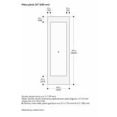 Gaggenau Vario cooling Expressive serija, Durelių skydelis, 202.9 x 60.3 cm RVA428622