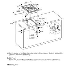 Gaggenau dujinė kaitlentė VG415115F