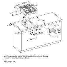 Gaggenau dujinė kaitlentė VG425115F
