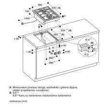 Gaggenau dujinė kaitlentė VG425115F