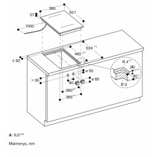 Gaggenau indukcinė kaitlentė VI422105